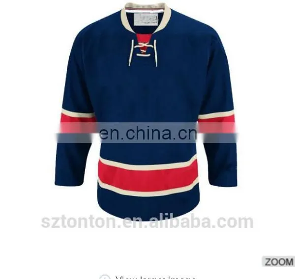 Custom Wholesale Sublimation Blank Ice Hockey Jerseys photo-5