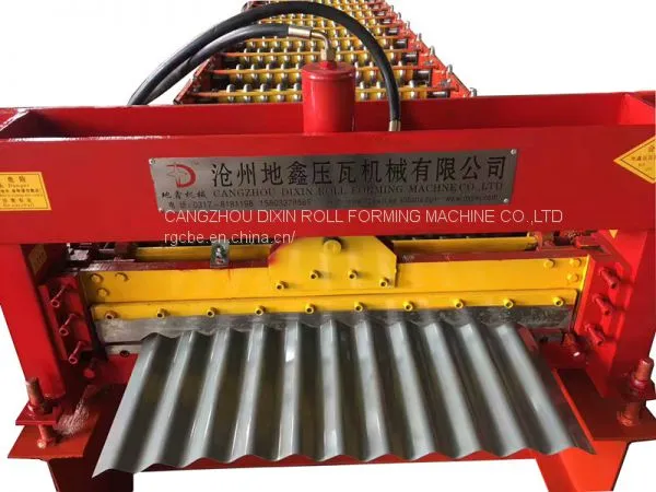 China Hot Sale Galvanized Steel Roofing Sheet and Wall Sheet Roll Forming Machine photo-3