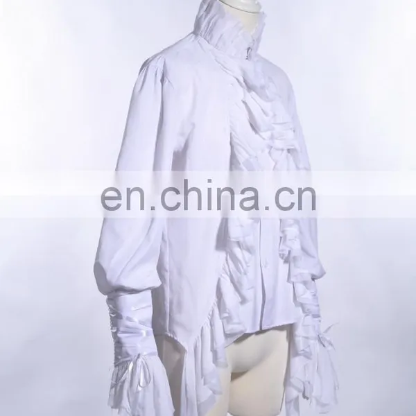 Gothic Victorian Men's Frilled Long Sleeve Shirt photo-2