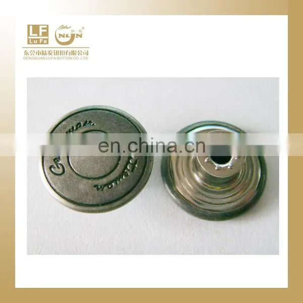 Customized Logo on Brass Jeans Button photo-2