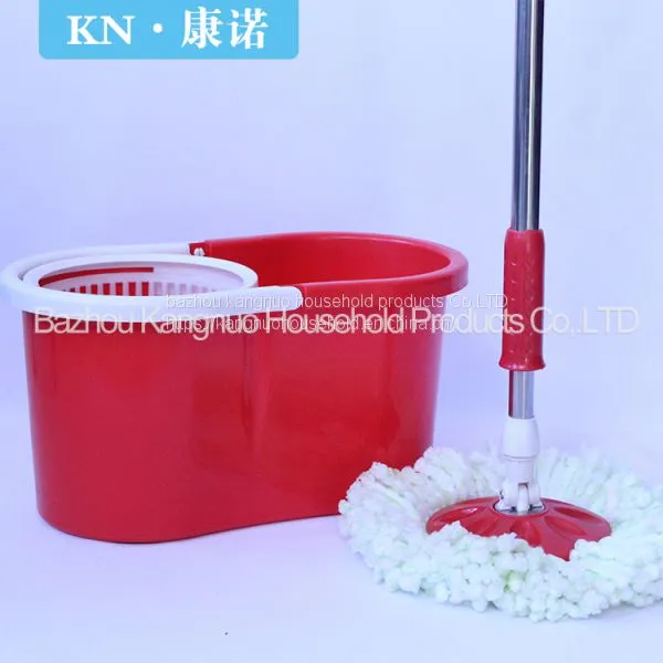 Factory Green 360 Magic Spin Mop With SS Bucket, Floor Cleaning Microfiber Mop