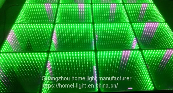 3D Mirror Abyss Dance Floor Led Panel Tile for Club Stage photo-4