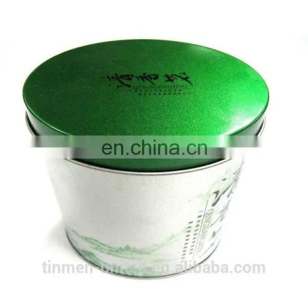 Tea Tin Box Packaging,round Tin Packaging Box for Tea photo-2