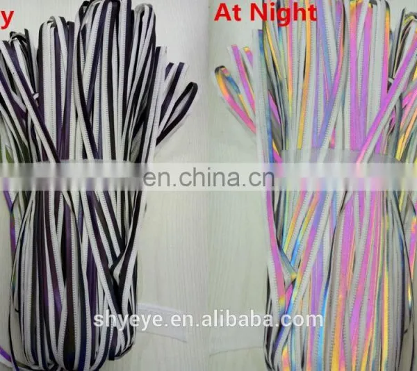 Reflective Piping for Clothing Reflective Rainbow Tape Colourful Piping photo-2