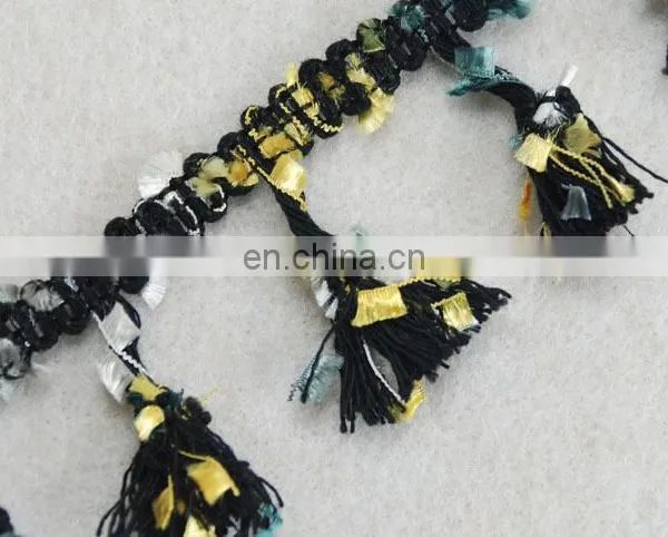 Top Fashion Multico Design Pompom Fringe Tassel Trim for Winter Season Garments photo-5