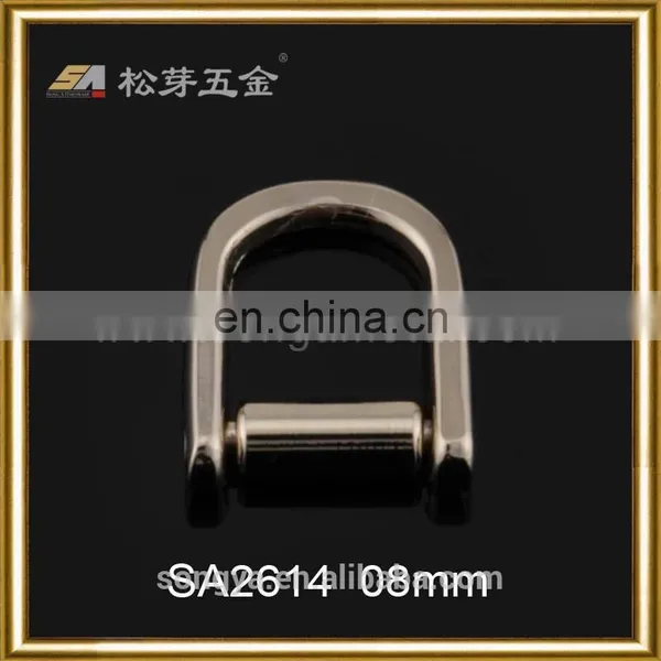 Personalized Metal Small D Ring For Shoe Or Garment, Gold Plated Small D Ring photo-2