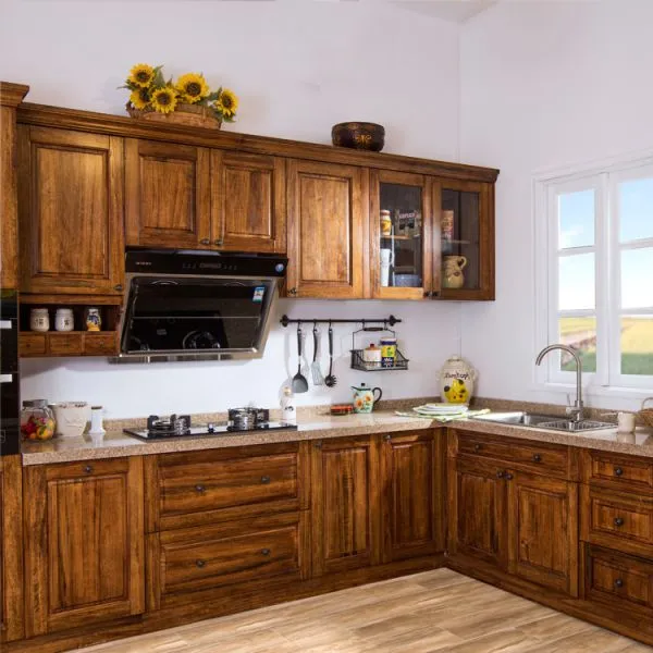 High-end Solid Wood Kitchen Cabinets photo-4