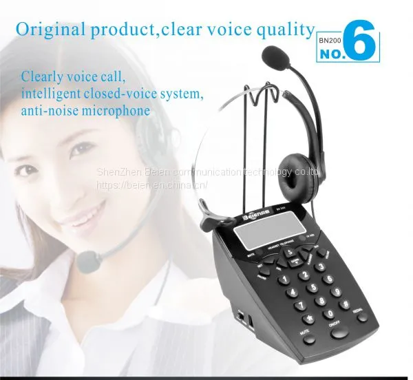 China BN200 Business Telephone + FC21 Business Telephone Headset for Call Center photo-4