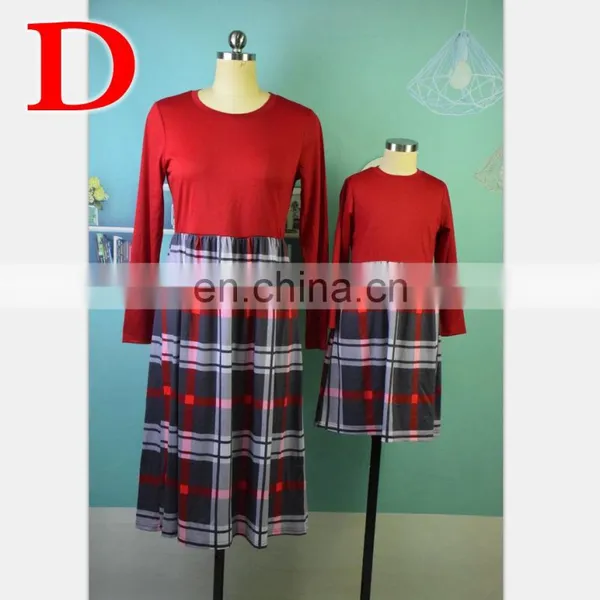 2019 NEW Three Quarter Sleeve Black Plaid Mom Daughter Dress Family Matching Outfit (this Link for Girls,1-12years) photo-5