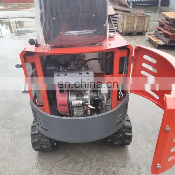Free Shipping 360 Degree Rotation Crawler Mini Excavator 1 Ton for Sale photo-5
