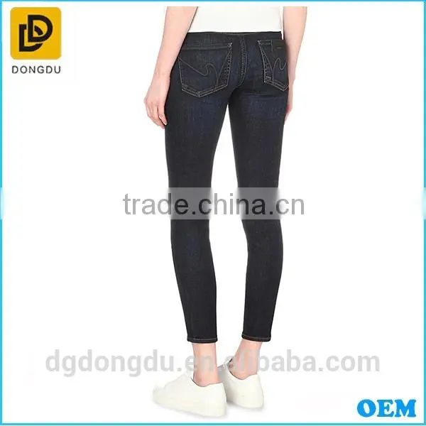 Fashion Design Women Garment Factory Denim Trousers Skinny Jeans photo-3