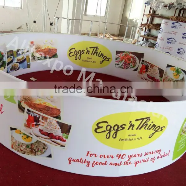 2015 Expo Transfer Printing Exhibition Circular Vertical Hanging Banner From Ceiling photo-5
