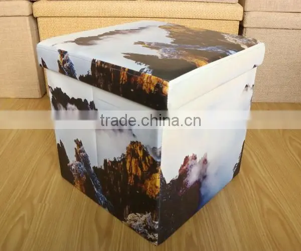 Modern Appearance Normal Ottoman Storage Stool photo-4