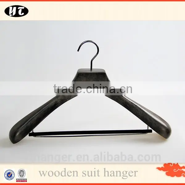 Black High-end Garment Wooden Hanger photo-3