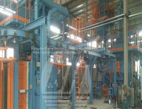 Overhead Rail Shot Blasting Machine