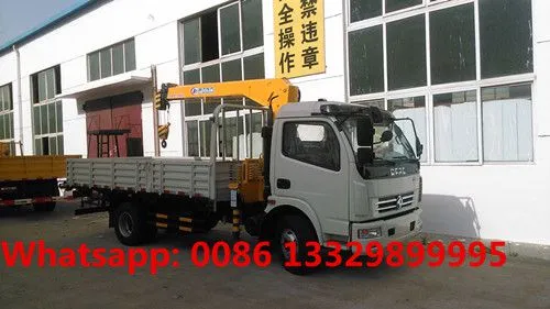 Dongfeng Duolika LHD/RHD 3.2 Tons Telescopic Crane Boom Mounted on Truck for Sale photo-2