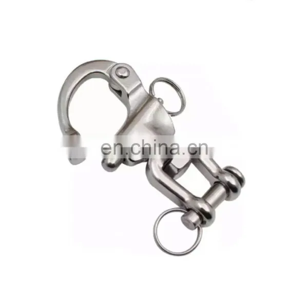 JRSGS Customized High Quality Stainless Steel Marine Grade Quick Release Diving Clips Swivel Snap Shackle Jaw Head for Sailboat