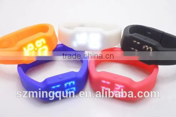 Hot Sale Silicon Bracelet Usb Led Watch With OEM Logo