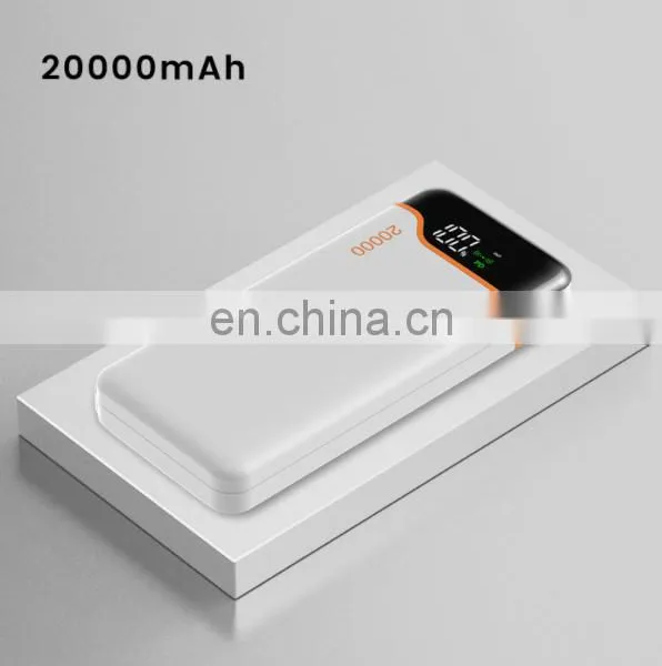 Digital Display PD22.5W Type c High Capacity Quick Travel Charger 20000mAh PowerBank for Mobile Phone photo-5