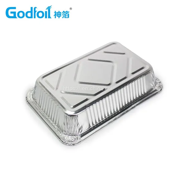 Rectanglar Aluminum Foil Container Wrinkle Wall Container photo-3