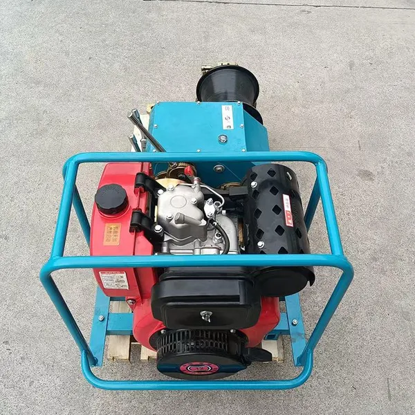 5T Shaft-Drive Diesel Motorized Grinder Winch - High Traction Force photo-2