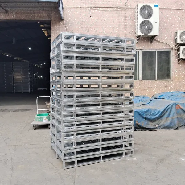 Stahlpalette | Metallpalette mit hoher Belastbarkeit, ideal für die Lagerung und den Transport schwerer Güter