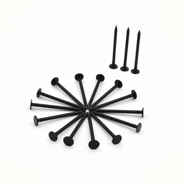 Flat Head Black Iron Nails - 16 Gauge for Roofing and Siding