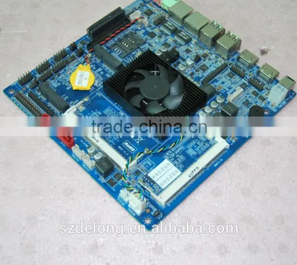 Dual HD Ports Dual Ethernet Onboard 4GB Ddr3 5th i5 5200U Motherboard,onboard i5 Low Power Micro Itx MB for AIO POS KIOSK photo-3