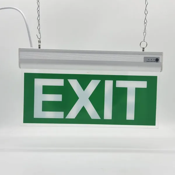 LED Emergency Exit Sign with Battery Backup, 90, 120, 180 Minute Emergency Operation