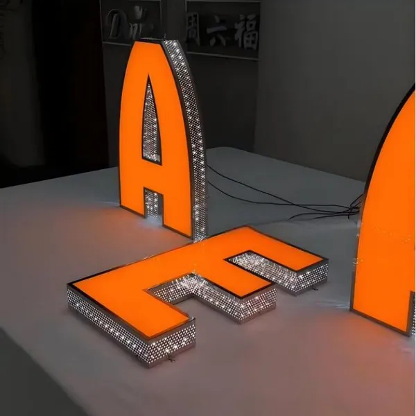 Led Illuminated Business Signage For Indoor Outdoor Storefront Front-lit Perforated Side Channel Letters Billboard For Indoor photo-3
