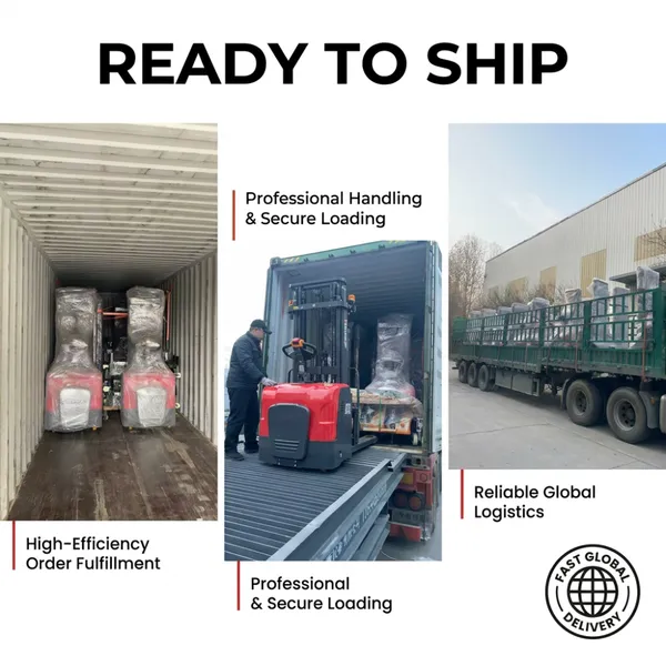 Brand New Light Mini Electric Stacker Forklift 1-2 Ton CE ISO 3m-7m Lift Height Custom Logo Indoor Restaurant Warehouse Use photo-3