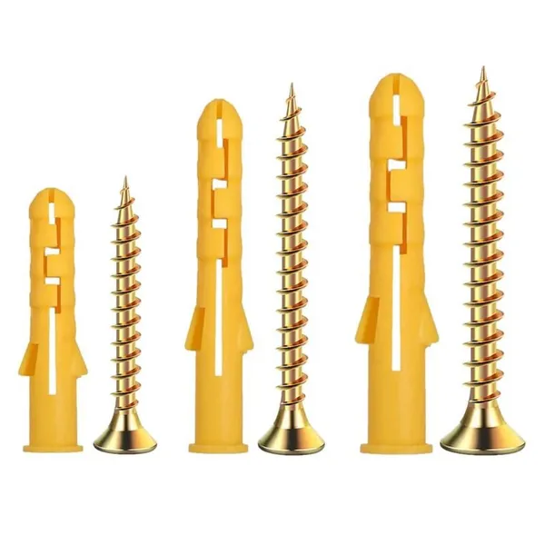 Plastic Anchors With Screws for Drywall Anti-rotation Strong Loading PA66 Nylon Full Sizes Available Wholesale Price photo-3