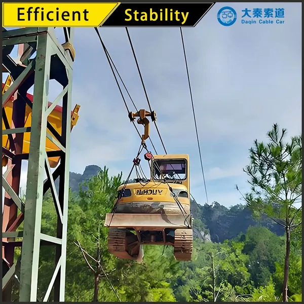 Daqin Industrial Material Ropeway: Gondola Lift Daqin Cable Car Ropeway: Aerial Tramway + Gondola Lift + Material Ropeway for Mining Cableway photo-3