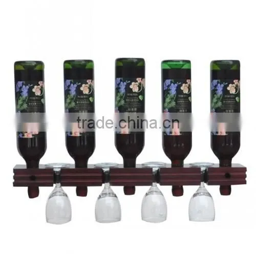 Wooden Wine Rack, Wine Bottle Display Shelf, Wholesale Wine Bottle Holder Wall photo-3