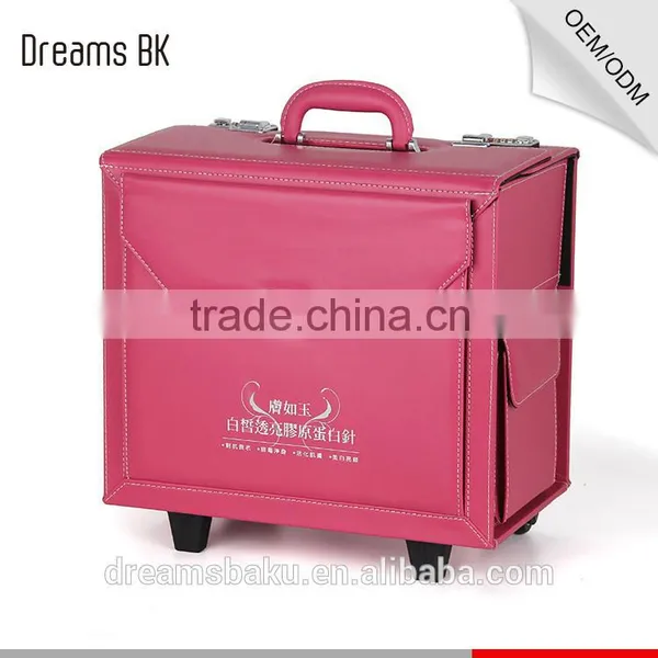 2016 Guangzhou Factory Professional Make Up Cosmetic Beautiful Trolley Case photo-2
