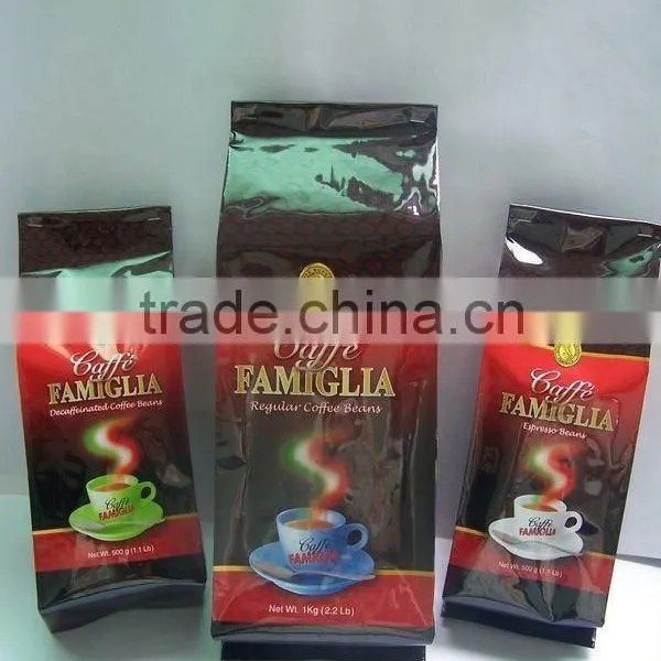 Tin Tie Aluminum Stand up Coffee Pouch Square Bottom Zipper Pouch With Customized Logo Printing photo-2