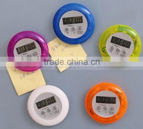 5 Color In Stock Yellow/Orange/White/Blue/Purple Factory Price Electronic Round Count Down Timer photo-2