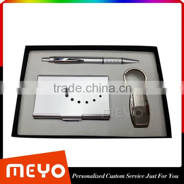 Corperation Metal Key Chain Ball Point Pen and Card Holder With Customized Logo photo-2