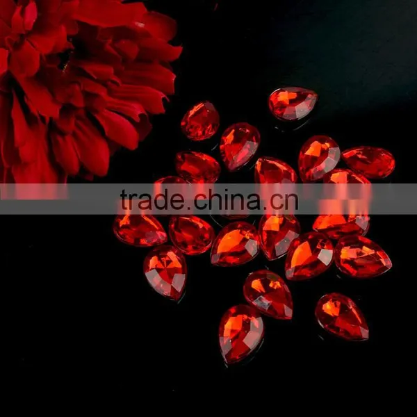China Wholesale Teardrop Acrylic Sew on Rhinestone With Saim, Sew on Acrylic Stone Wholesale for Wedding Dress