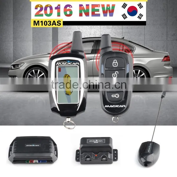 Original Magicar 103AS Car Alarm Security System LCD Remote With Starter