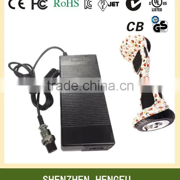 100-240V 42V 1.5A Li Ion Charger Adapter for Monorover r2 Two Wheel Self Balancing Electric Scooter