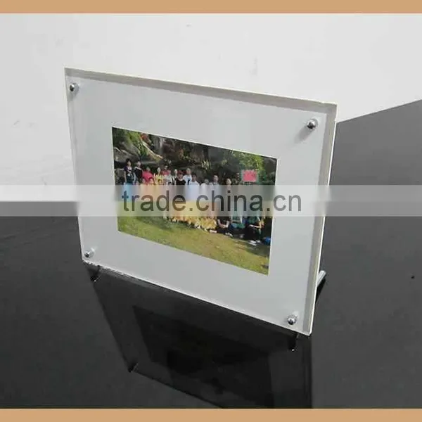 Customized Free Standing Acrylic Photo Frame With Advertising Nails photo-2