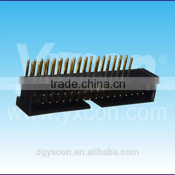 Pitch 2.54mm Dual Row Right Angle Box Header Connector photo-4
