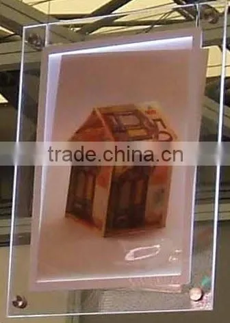 New Edgelight Super Slim Wall Mounted Screw Crystal Led Panel Light Box and Picture Display Billboard photo-3