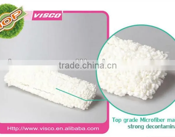 Quickly Dry Micro Fiber and ABS Flat 45 cm Lobby Mop With ss Telescopic Pole photo-3