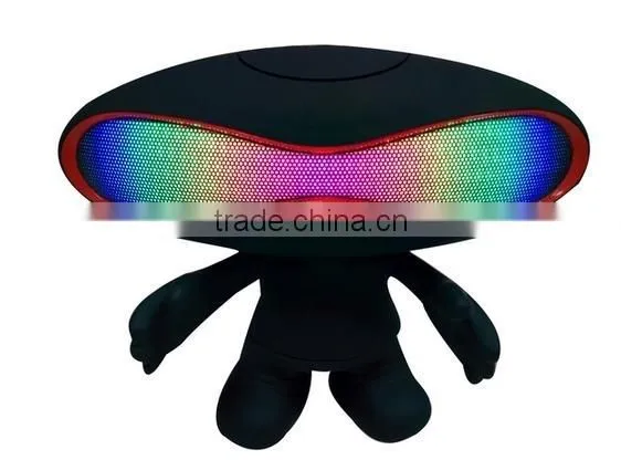 2015 New Hot Selling Doll Stand Football LED Bluetooth Speaker Support TF Card USB Phone Radio Aux photo-6