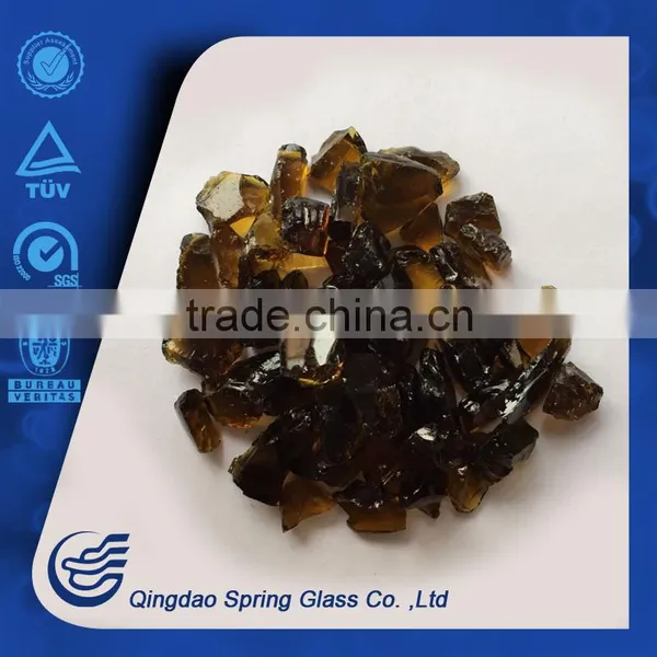 Yellow Glass Rocks for Landscaping photo-2