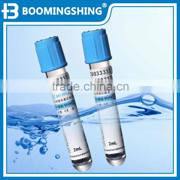 3.2% Sodium Citrate Vacuum Blood Collection Tubes With Blue Cap