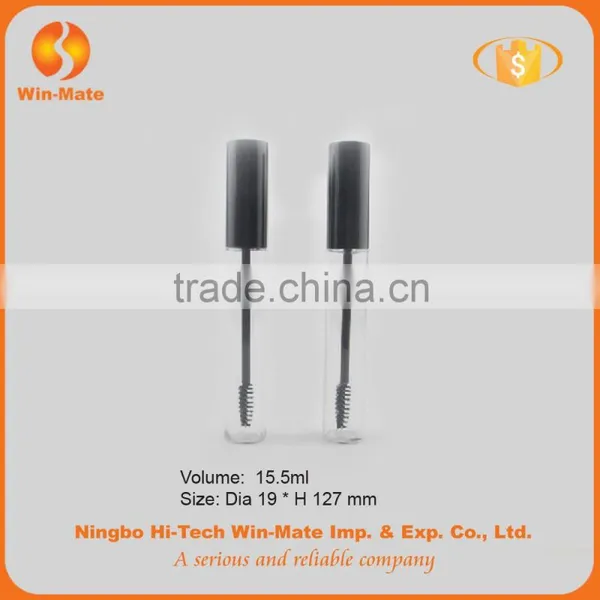FREE SAMPLE! Cylinderical Hyaline 1.9*12.7cm Empty Plastic Mascara Tube photo-3