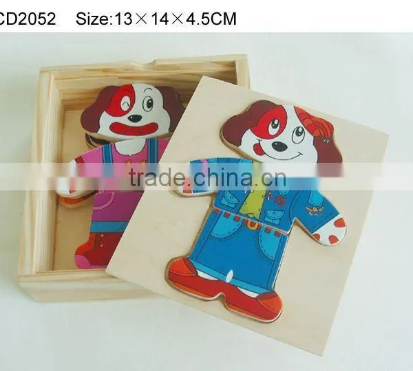 Animal Puzzle in Wooden Box